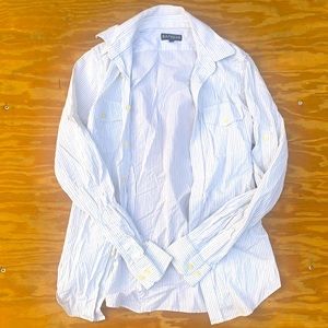 Express fitted button down shirt